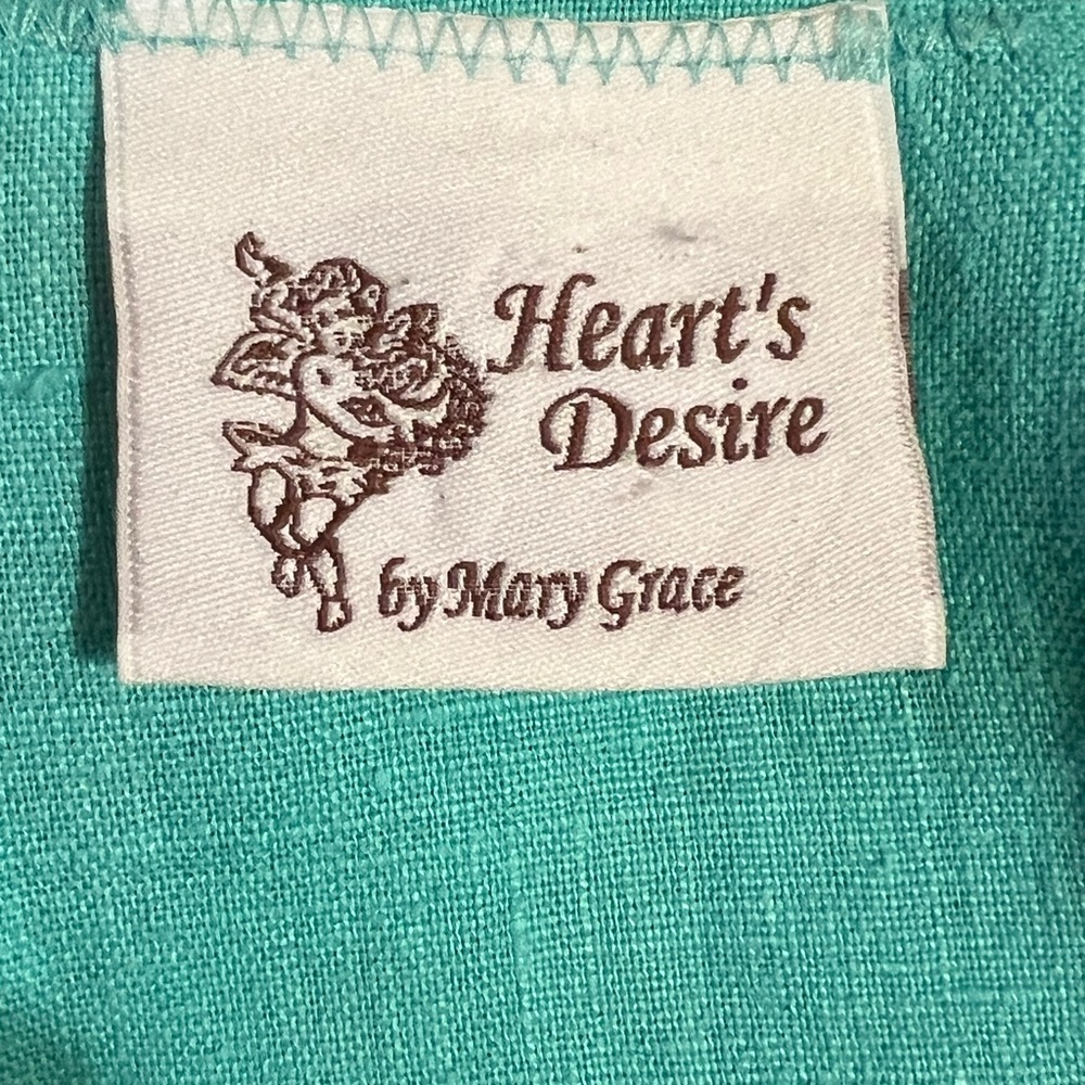 Heart’s Desire by Mary Grace Coastal Blue Ruffle Tunic Shirt Lagenlook XL - Picture 14 of 15